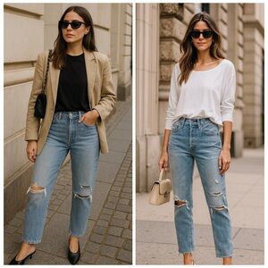 AGOLDE x REVOLVE Jamie High Rise Skinny Jean Light Wash Size 23 NEW